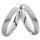 Schmale Partnerringe aus Edelstahl Unisex PE021