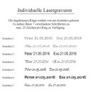Verlobungsring Damenring aus Edelstahl Bicolor mit Zirkonia und Lasergravur E054